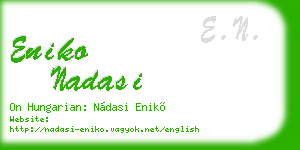 eniko nadasi business card